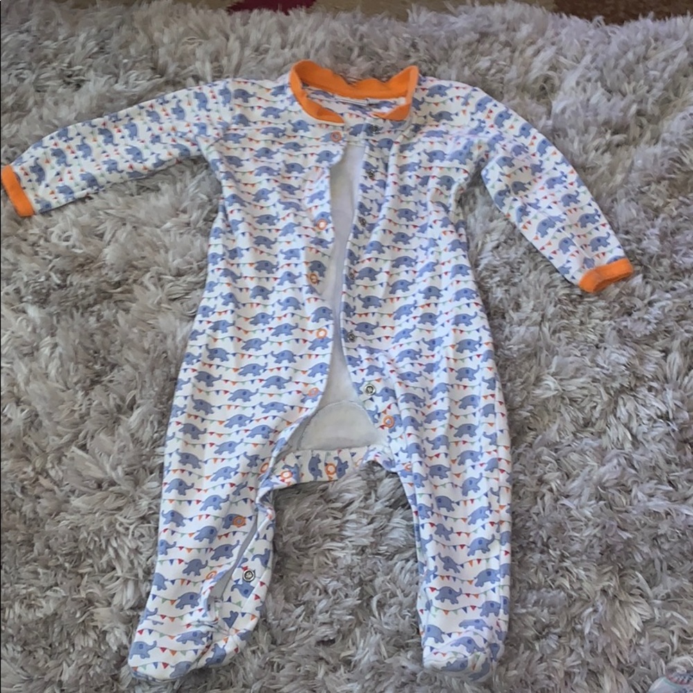 Jojo Maman Bebe button up long sleeve onesie